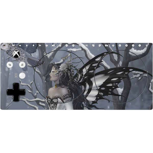 Fairy with Owl in Snow by Nene Thomas Xbox Adaptive Controller Skin