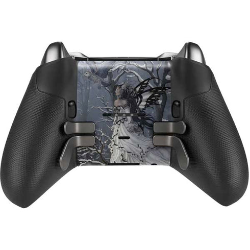Fairy with Owl in Snow by Nene Thomas Xbox Elite Wireless Controller Series 2 Skin
