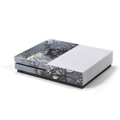 Fairy with Owl in Snow by Nene Thomas Xbox One S Console Skin