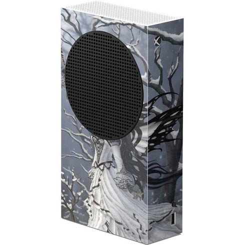 Fairy with Owl in Snow by Nene Thomas Xbox Series S Console Skin