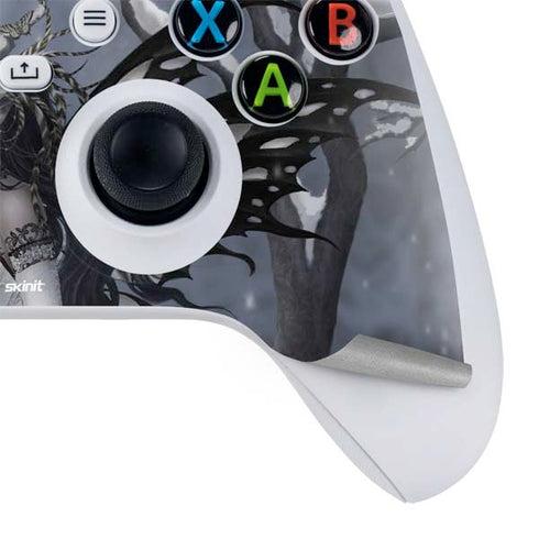 Fairy with Owl in Snow by Nene Thomas Xbox Series S Controller Skin