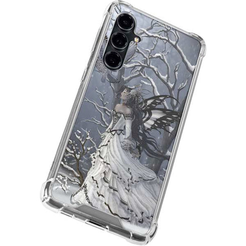 Fairy with Owl in Snow by Nene Thomas Galaxy S23 FE Clear Case