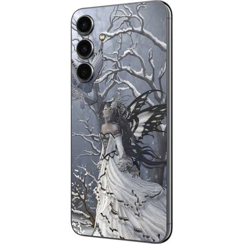 Fairy with Owl in Snow by Nene Thomas Galaxy S23 FE Skin