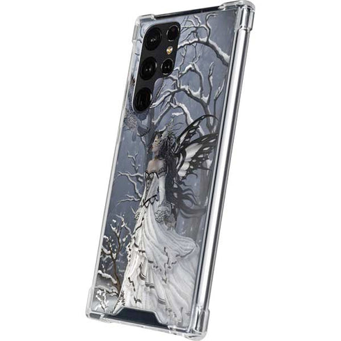 Fairy with Owl in Snow by Nene Thomas Galaxy S24 Ultra Clear Case