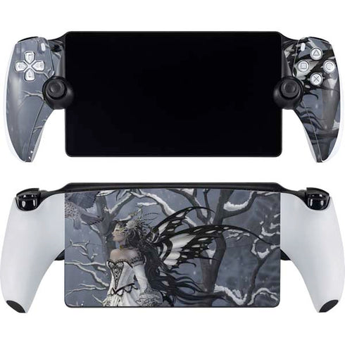 Fairy with Owl in Snow by Nene Thomas PlayStation Portal Remote Player Skin