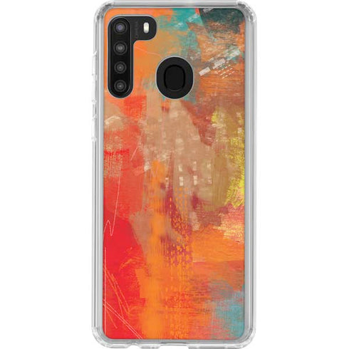 Fall Colors Galaxy A21 Clear Case
