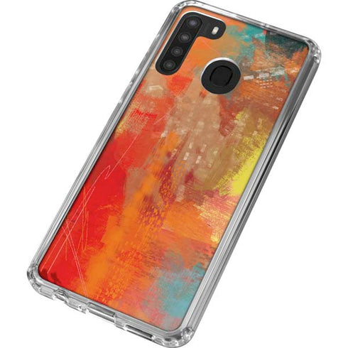 Fall Colors Galaxy A21 Clear Case