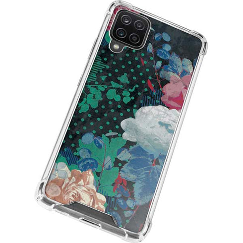 Fall Flowers Galaxy A12 Clear Case