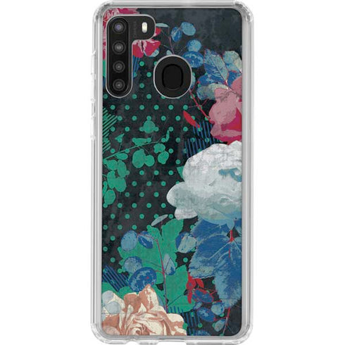 Fall Flowers Galaxy A21 Clear Case
