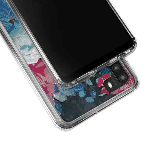 Fall Flowers Galaxy A21 Clear Case