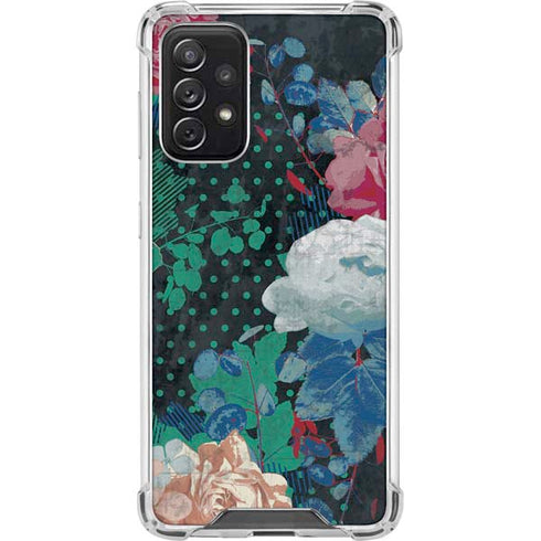 Fall Flowers Galaxy A72 5G Clear Case