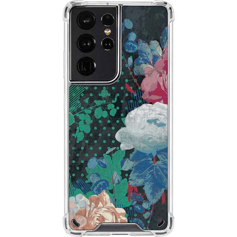 Fall Flowers Galaxy S21 Ultra 5G Clear Case