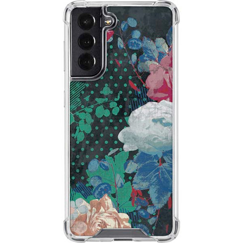 Fall Flowers Galaxy S22 Clear Case