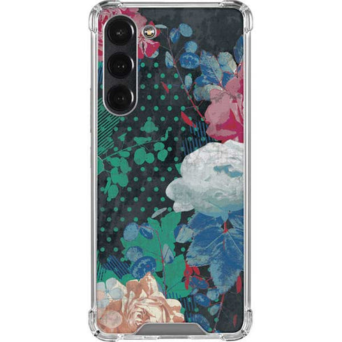 Fall Flowers Galaxy S23 Plus Clear Case
