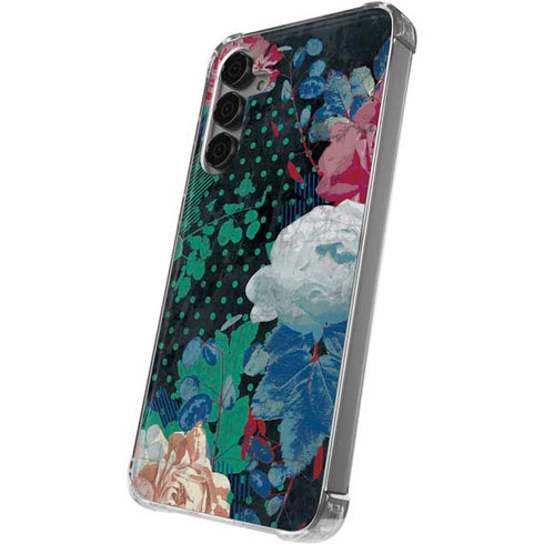 Fall Flowers Galaxy S24 Plus Clear Case