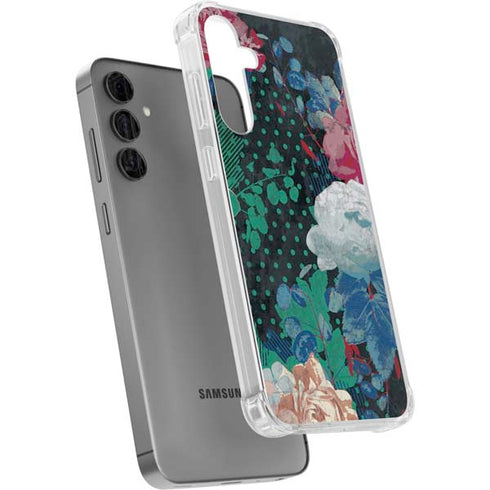 Fall Flowers Galaxy S24 Plus Clear Case