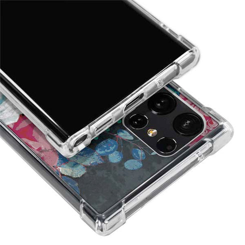 Fall Flowers Galaxy S24 Ultra Clear Case