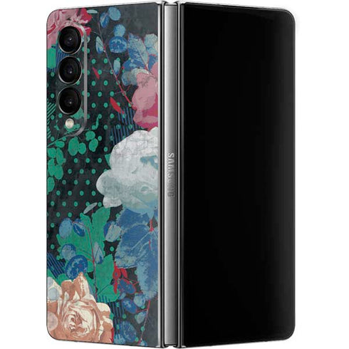 Fall Flowers Galaxy Z Fold4 5G Skin