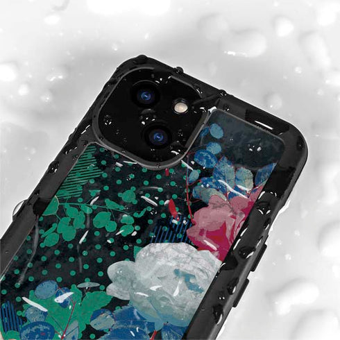 Fall Flowers iPhone 13 Mini Waterproof Case