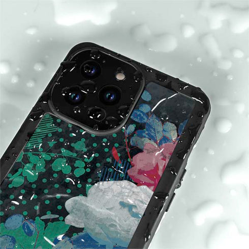 Fall Flowers iPhone 14 Pro Max Waterproof Case
