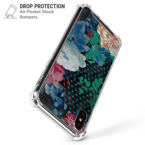 Fall Flowers iPhone XS Max Clear Case