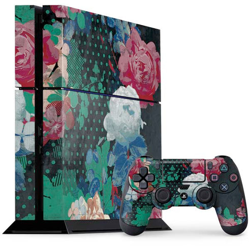Fall Flowers PS4 Console and Controller Bundle Skin