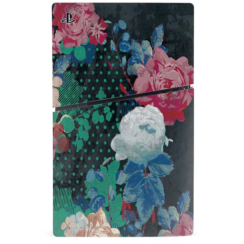 Fall Flowers PS5 Slim Digital Edition Bundle Skin