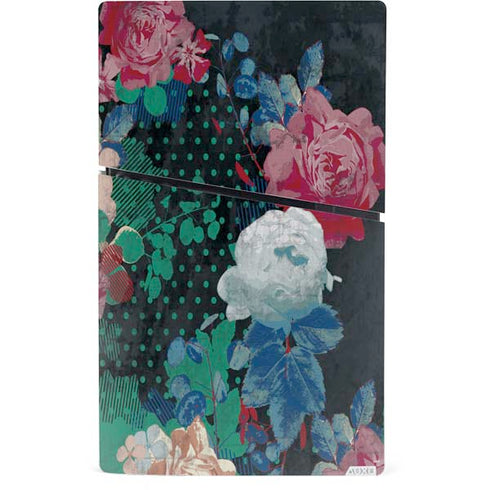 Fall Flowers PS5 Slim Digital Edition Bundle Skin