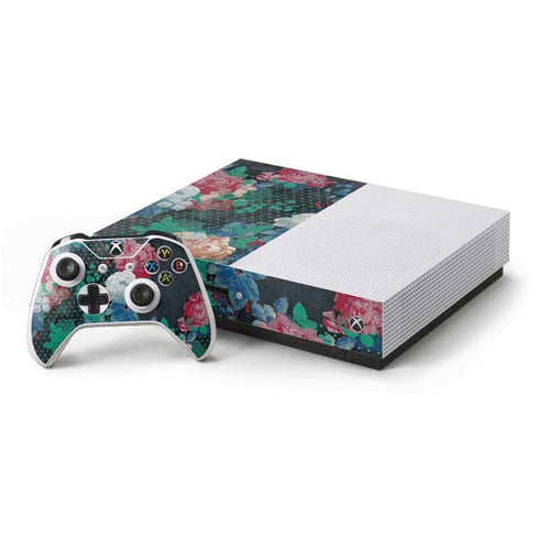 Fall Flowers Xbox One S Console and Controller Bundle Skin