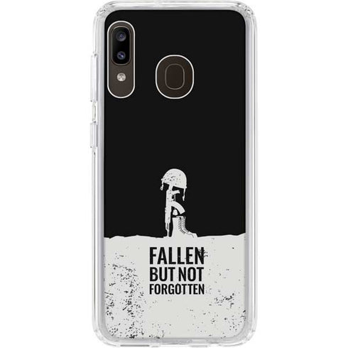 Fallen But Not Forgotten Galaxy A20 Clear Case