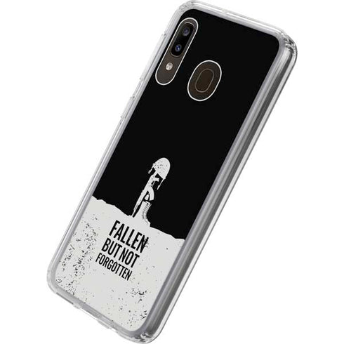 Fallen But Not Forgotten Galaxy A20 Clear Case