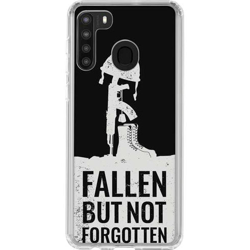 Fallen But Not Forgotten Galaxy A21 Clear Case