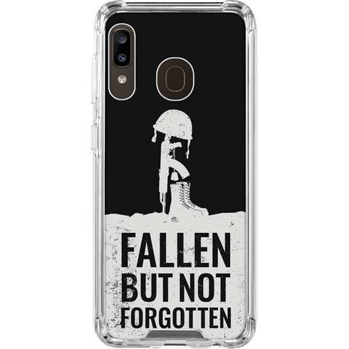 Fallen But Not Forgotten Galaxy A30 Clear Case