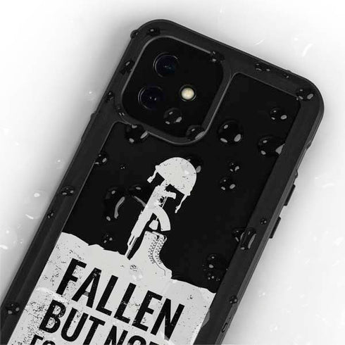 Fallen But Not Forgotten iPhone 12 Mini Waterproof Case