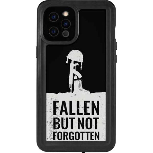 Fallen But Not Forgotten iPhone 12 Pro Max Waterproof Case