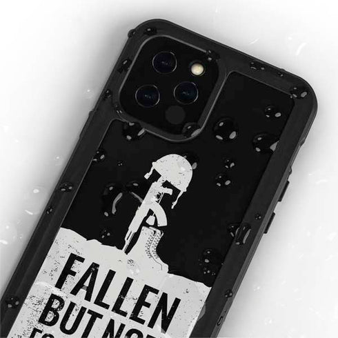 Fallen But Not Forgotten iPhone 12 Pro Max Waterproof Case