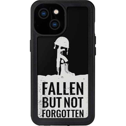 Fallen But Not Forgotten iPhone 13 Mini Waterproof Case