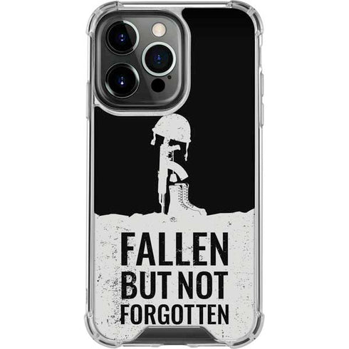 Fallen But Not Forgotten iPhone 14 Pro Clear Case