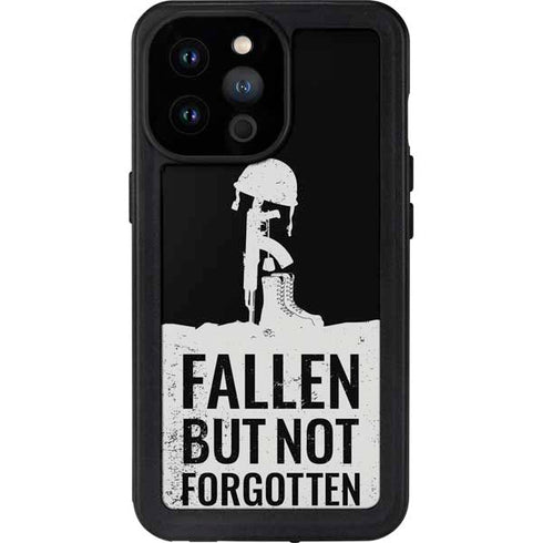 Fallen But Not Forgotten iPhone 14 Pro Max Waterproof Case