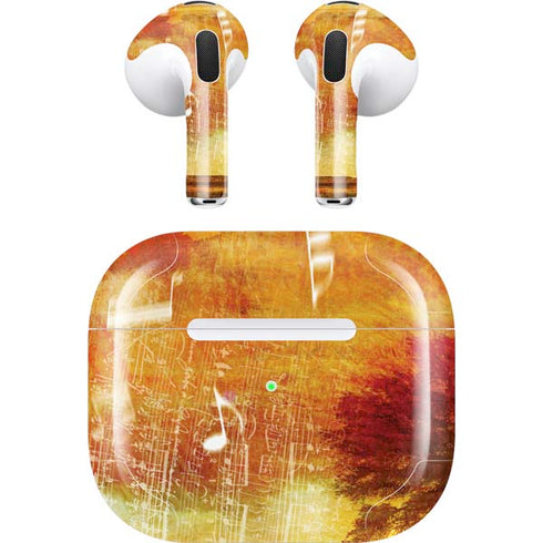 Falling Notes Apple AirPods (3rd Gen 2021) Skin