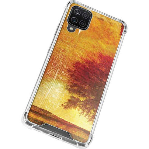 Falling Notes Galaxy A12 Clear Case