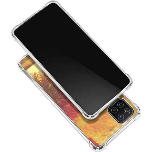 Falling Notes Galaxy A12 Clear Case