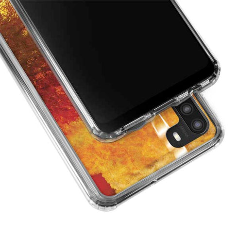 Falling Notes Galaxy A21 Clear Case