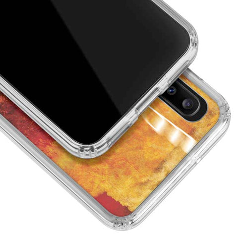 Falling Notes Galaxy A30 Clear Case