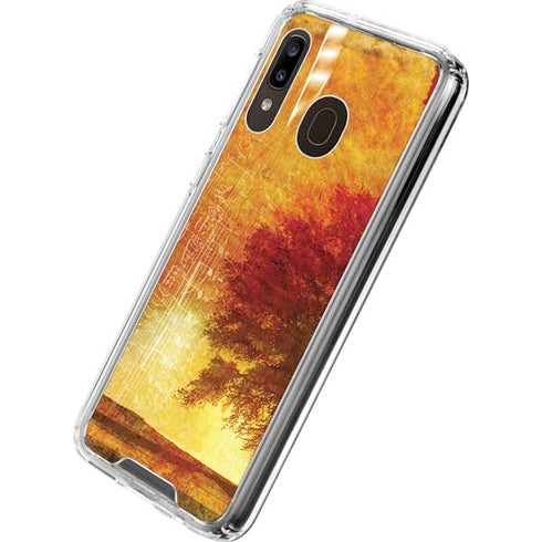 Falling Notes Galaxy A30 Clear Case