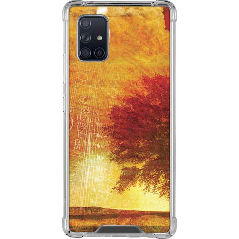 Falling Notes Galaxy A71 5G Clear Case
