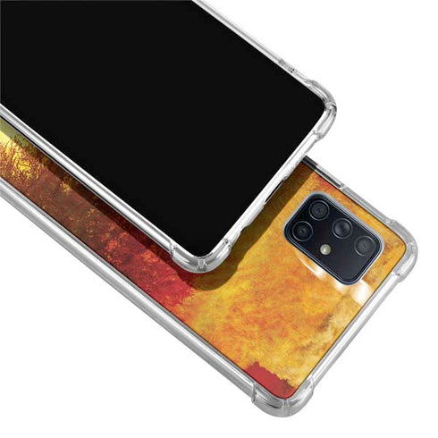 Falling Notes Galaxy A71 5G Clear Case