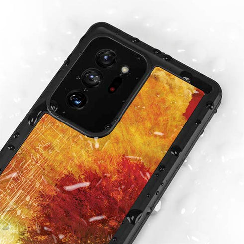 Falling Notes Galaxy Note20 Ultra 5G Waterproof Case