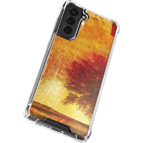 Falling Notes Galaxy S21 FE Clear Case