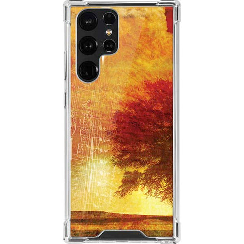 Falling Notes Galaxy S22 Ultra Clear Case